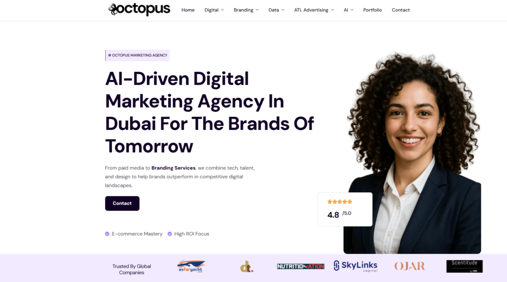 Octopus Marketing Performance branding agencies in dubai